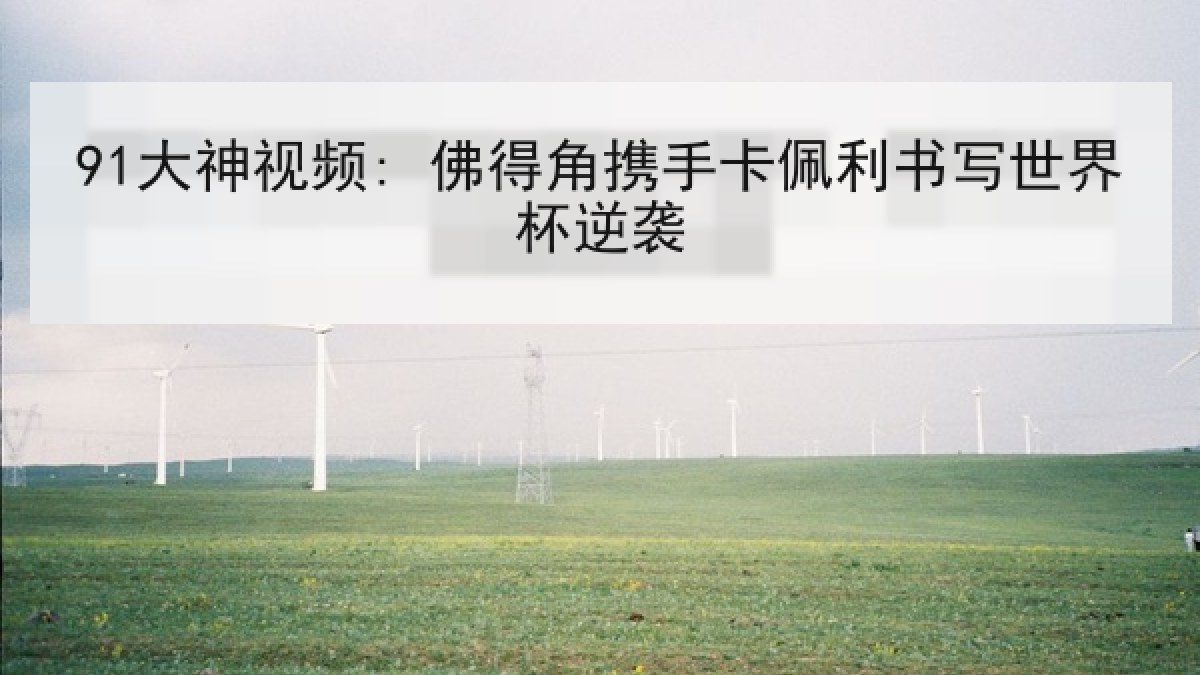 91大神视频: 佛得角携手卡佩利书写世界杯逆袭